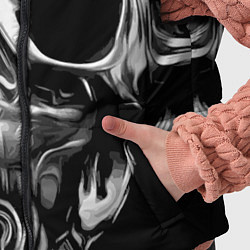 Детский жилет Стилизованный череп, цвет: 3D-черный — фото 2