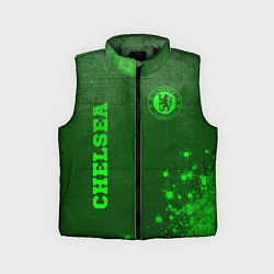 Детский жилет Chelsea - green gradient вертикально, цвет: 3D-черный