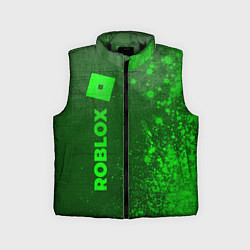 Детский жилет Roblox - green gradient по-вертикали