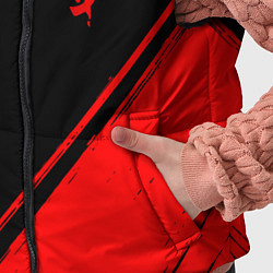 Детский жилет Doom - red gradient вертикально, цвет: 3D-черный — фото 2