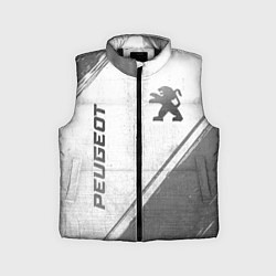 Детский жилет Peugeot - white gradient вертикально