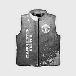 Детский жилет Manchester United - grey gradient вертикально