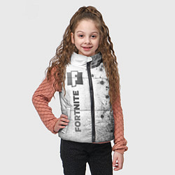 Детский жилет Fortnite - white gradient по-вертикали, цвет: 3D-черный — фото 2