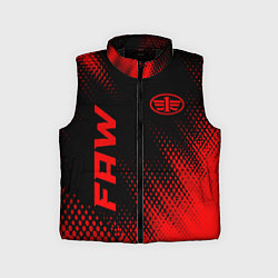Детский жилет FAW - red gradient вертикально