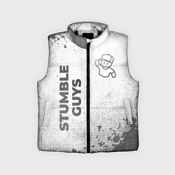 Детский жилет Stumble Guys - white gradient вертикально