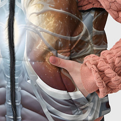 Детский жилет Рентген и скелет, цвет: 3D-черный — фото 2