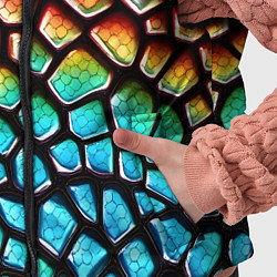 Детский жилет Макро кожа дракона, цвет: 3D-черный — фото 2