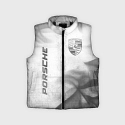 Детский жилет Porsche - white gradient вертикально