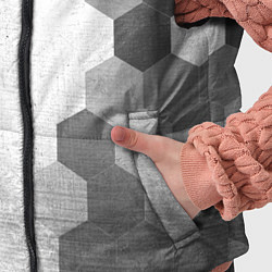 Детский жилет Mercedes - white gradient по-вертикали, цвет: 3D-черный — фото 2