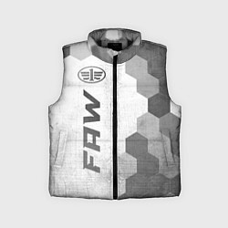 Детский жилет FAW - white gradient по-вертикали, цвет: 3D-черный