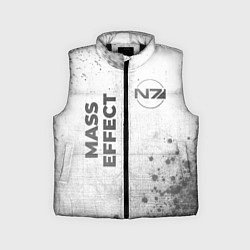Детский жилет Mass Effect - white gradient вертикально, цвет: 3D-черный