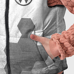 Детский жилет Volkswagen - white gradient вертикально, цвет: 3D-черный — фото 2