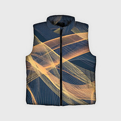 Детский жилет Световые волны, цвет: 3D-черный