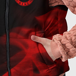 Детский жилет Mercedes - red gradient вертикально, цвет: 3D-черный — фото 2