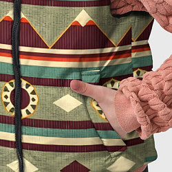 Детский жилет Этнический мотив с горами, цвет: 3D-черный — фото 2