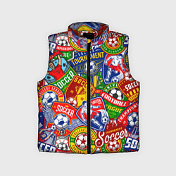 Детский жилет Футбольные лиги паттерн
