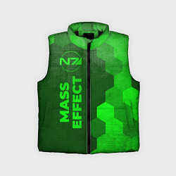 Детский жилет Mass Effect - green gradient по-вертикали