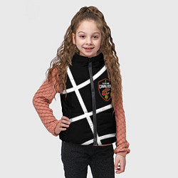Детский жилет Кливленд Кавальерс текстура мяча, цвет: 3D-черный — фото 2