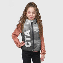 Детский жилет GTA - grey gradient вертикально, цвет: 3D-черный — фото 2