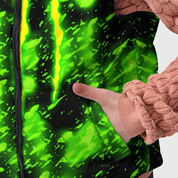 Детский жилет Monster energy кислотное лого, цвет: 3D-черный — фото 2