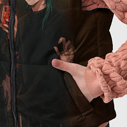 Детский жилет Ху Тао и Сяо пейринг, цвет: 3D-черный — фото 2