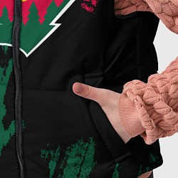 Детский жилет Миннесота Уайлд - брызги краски, цвет: 3D-черный — фото 2