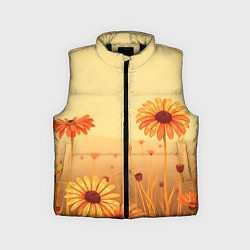 Детский жилет Цветы на закате