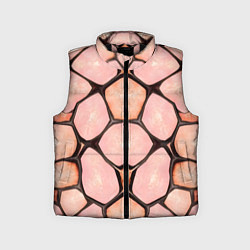 Детский жилет Розовые пятна жирафа