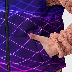 Детский жилет Абстрактные волны из сот, цвет: 3D-черный — фото 2