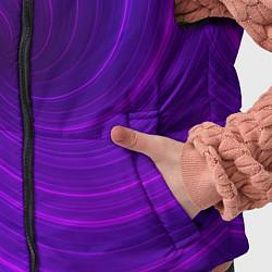 Детский жилет Фиолетовая спираль, цвет: 3D-черный — фото 2