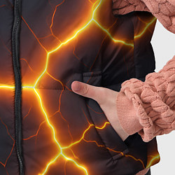 Детский жилет Молнии и черные объемные плиты, цвет: 3D-черный — фото 2