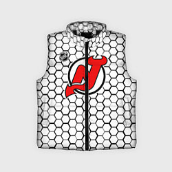 Детский жилет Нью Джерси Девилз - белые соты