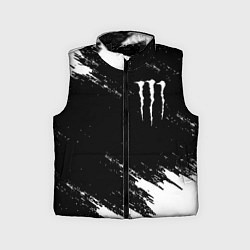 Детский жилет Monster energy краски штрихи белые