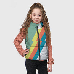 Детский жилет Рок молния Боуи весенняя палитра, цвет: 3D-светло-серый — фото 2