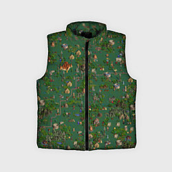 Детский жилет Земли Причала - Герои 3, цвет: 3D-черный