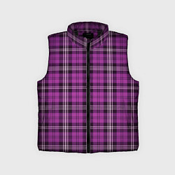 Детский жилет Color pink checkerboard