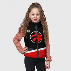 Детский жилет Toronto Raptors - basketball, цвет: 3D-черный — фото 2