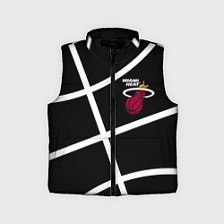Детский жилет Майами Хит - баскетбольный линии, цвет: 3D-черный