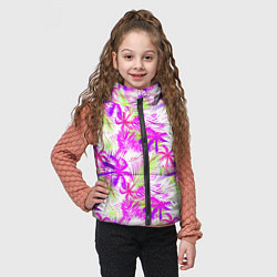 Детский жилет Palm tree pink, цвет: 3D-черный — фото 2