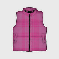 Детский жилет Checkered pink, цвет: 3D-черный