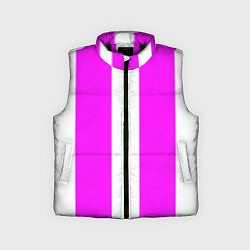 Детский жилет Color white pink line, цвет: 3D-черный