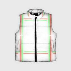 Детский жилет Neon light green red, цвет: 3D-черный