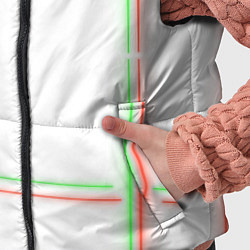 Детский жилет Neon light green red, цвет: 3D-черный — фото 2