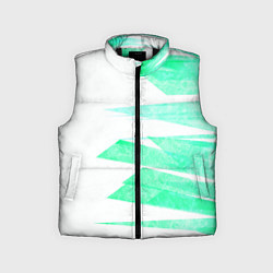 Детский жилет Color white light blue strip, цвет: 3D-черный