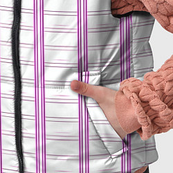 Детский жилет Color white cage pink line, цвет: 3D-черный — фото 2