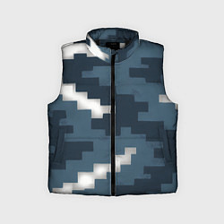 Детский жилет Пиксельная текстура камуфляж