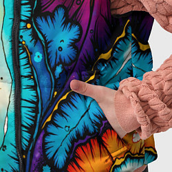 Детский жилет Разноцветный узор, цвет: 3D-черный — фото 2