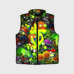 Детский жилет Растения против зомби x Дум лого