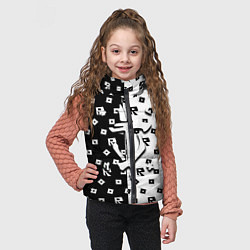 Детский жилет Doom x roblox pattern, цвет: 3D-черный — фото 2