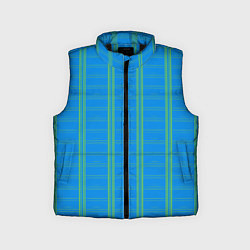 Детский жилет Color light blue cage